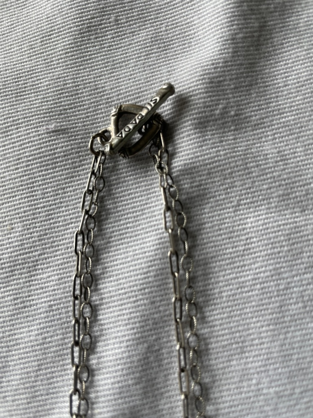 Vintage Silpada Double Stranded Sterling and Pearl Necklace - Picture 6 of 6